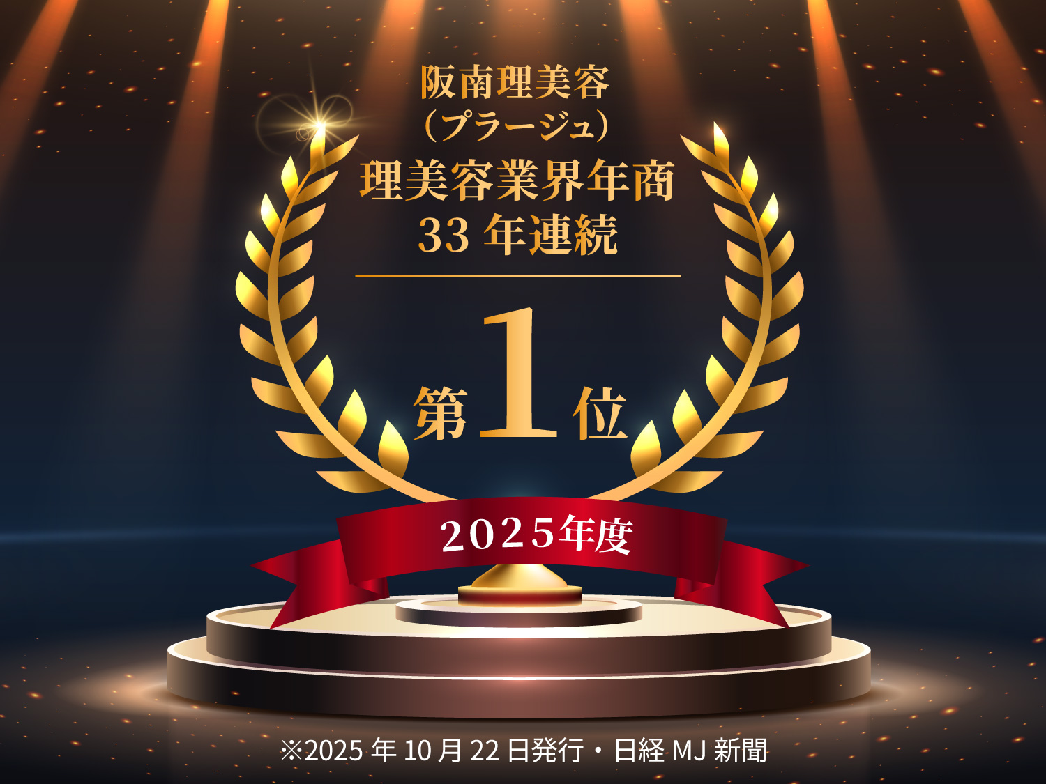 33年連続！理美容業界年商日本一！★